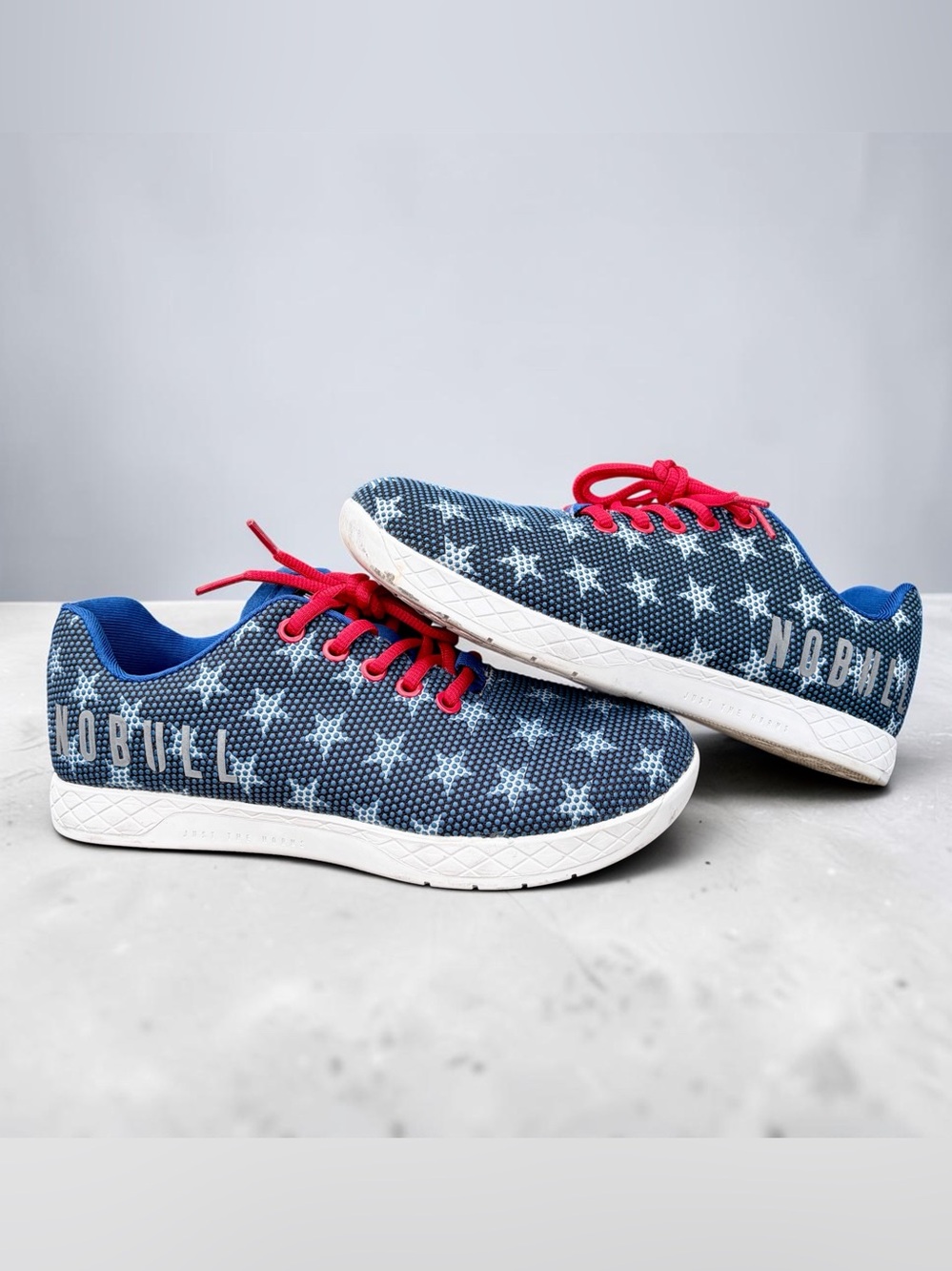 NOBULL Project Superfabric Flag Edition Blue USA CrossFit Shoes Women Sz 8.5 EUC